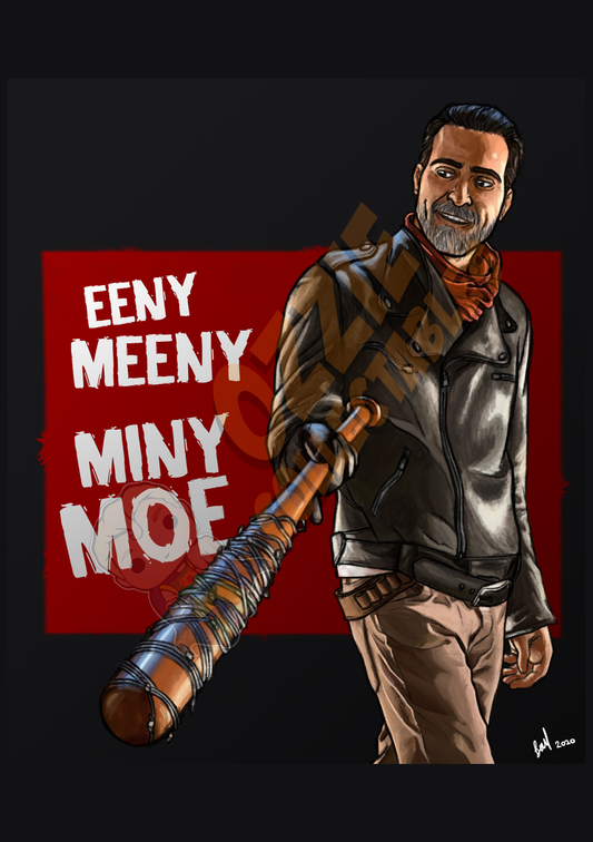 The Walking Dead - Negan - Benjamin Mifsud Art Print Poster