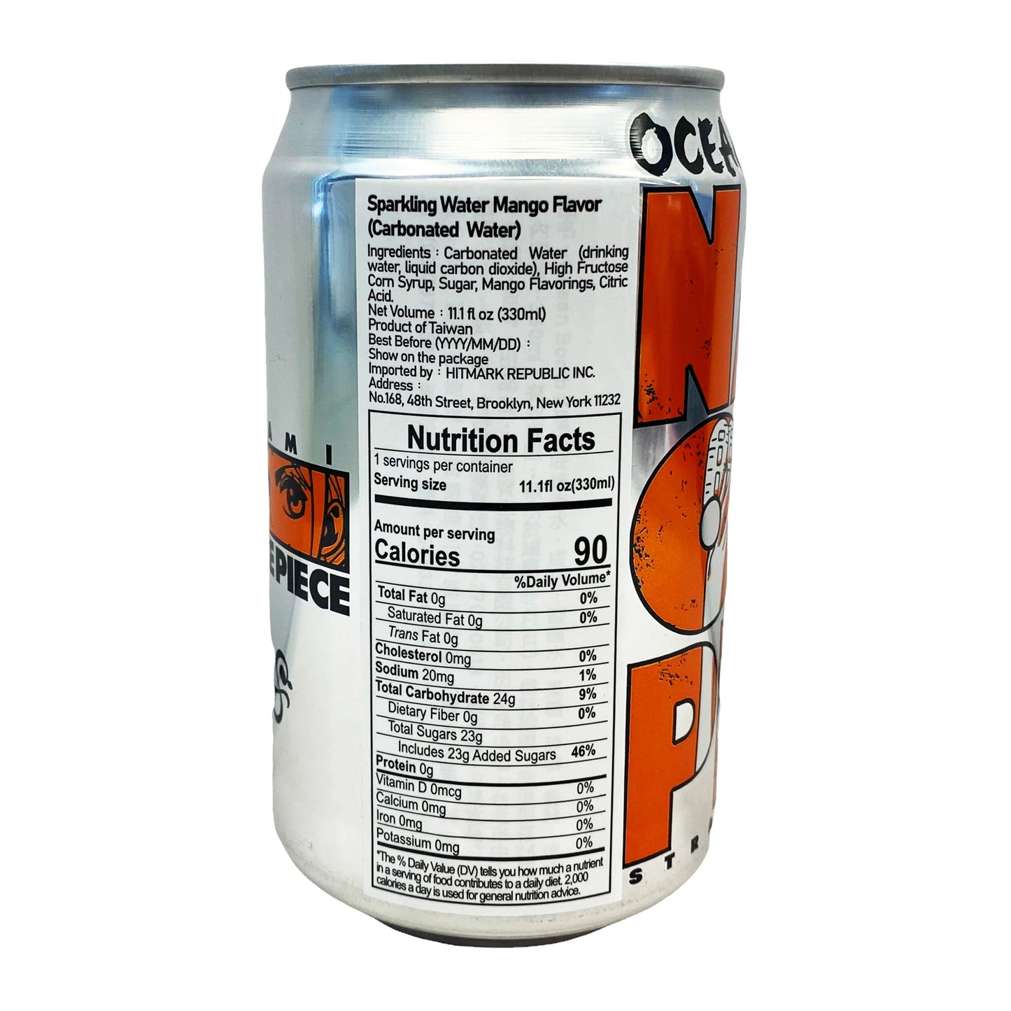 Ocean Bomb One Piece Sparkling Water - Luffy (Yogurt Flavour) 330ml