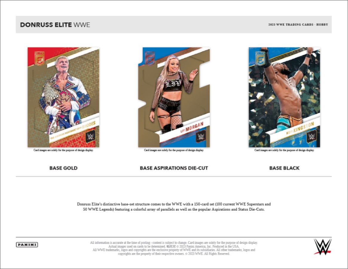 WWE - 2023 Donruss Elite WWE Hobby Trading Cards (Display of 20)