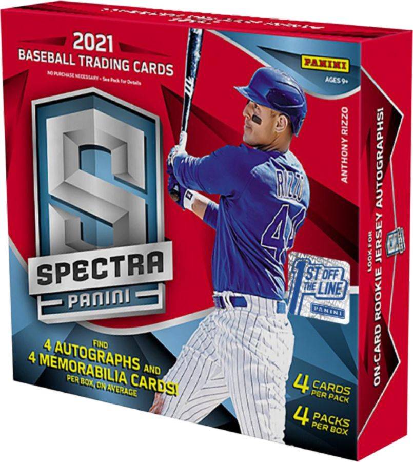 MLB - 2021 Spectra Baseball Trading Cards Hobby Box (Display of 4)