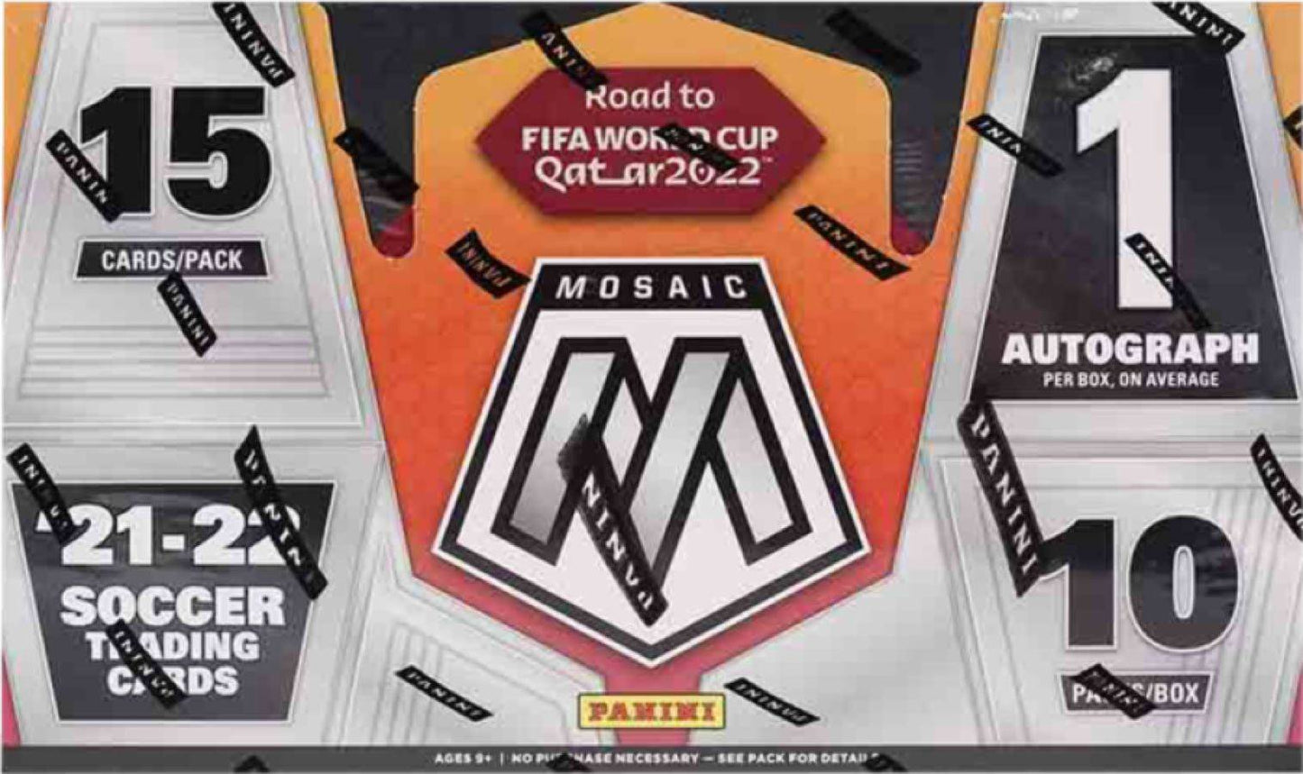 Soccer - 2021/22 Mosaic World Cup Trading Cards Box (Display of 10)