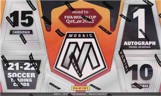 Soccer - 2021/22 Mosaic World Cup Trading Cards Box (Display of 10)