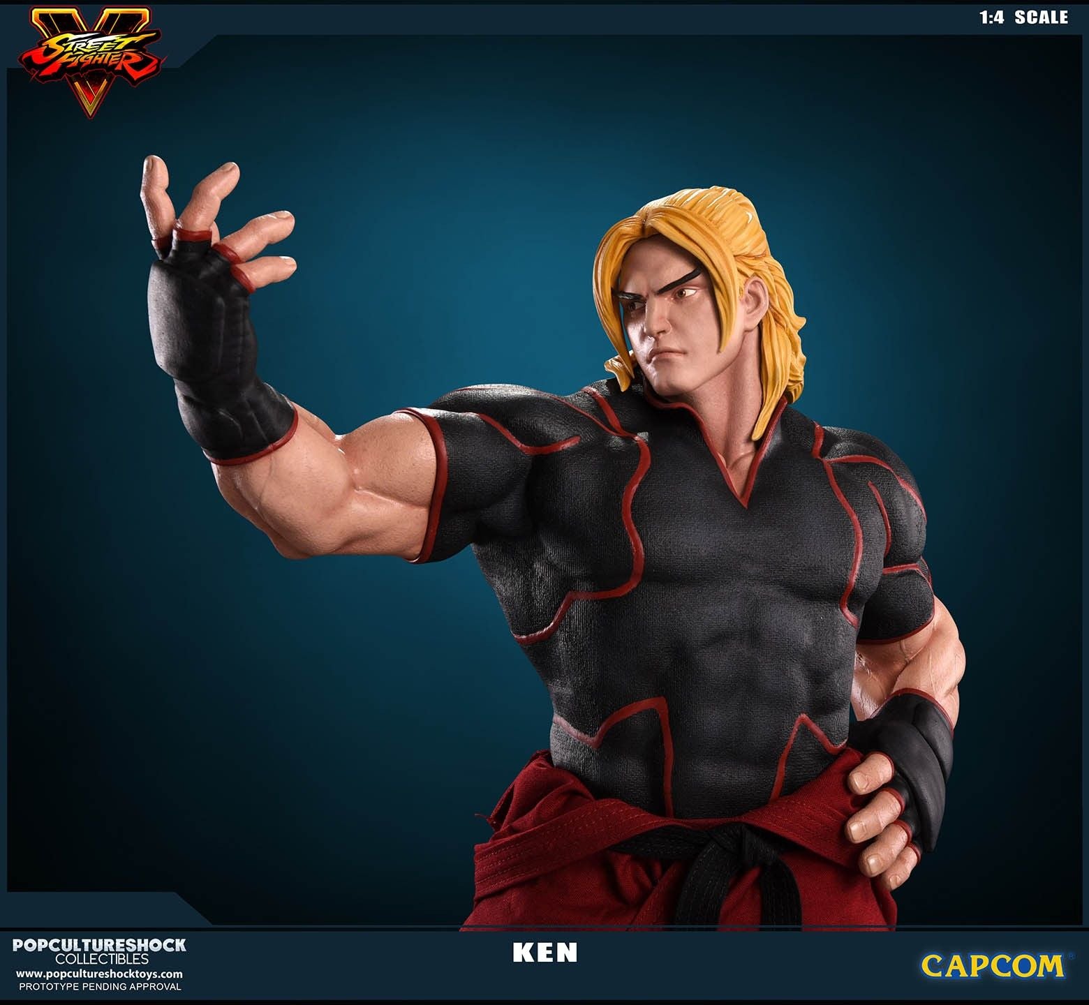 Street Fighter V - Ken Masters 1:4 Scale Statue - Ozzie Collectables