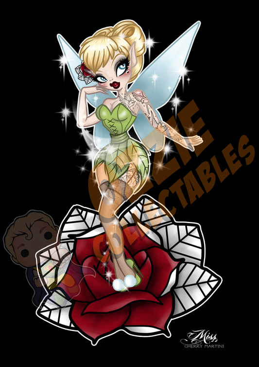 Disney's Peter Pan - Pin-Up Tink - Rose Demon Art Print Poster