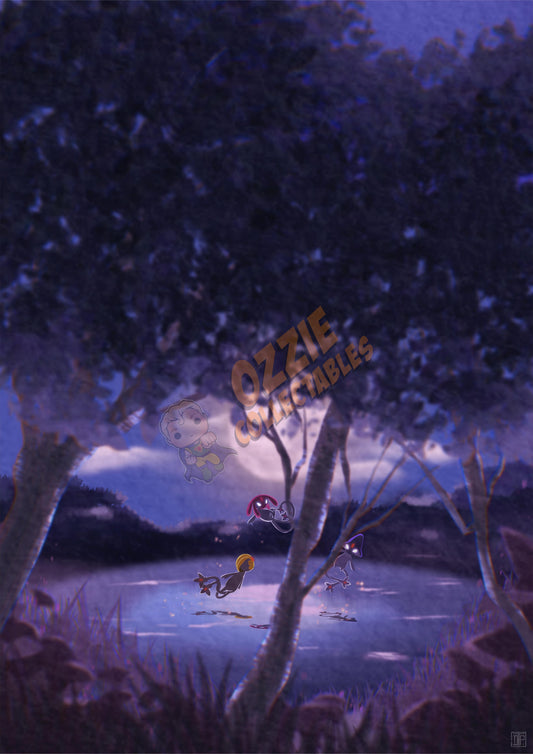 Pokemon - Lake Guardians - Darren Tee Pei Art Print Poster