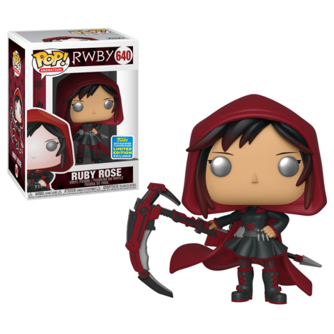RWBY - Ruby Rose with Hood SDCC 2019 Exclusive Pop! Vinyl - Ozzie Collectables