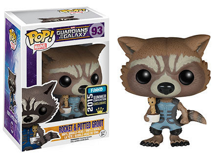 Guardians Of The Galaxy - Rocket & Potted Groot 2015 SDCC Exclusive Pop! Vinyl #93