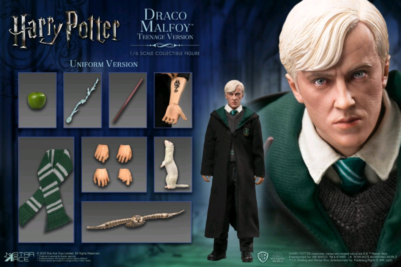 Harry Potter - Draco Malfoy Teenager Uniform 1:6 Scale 12" Action Figure - Ozzie Collectables
