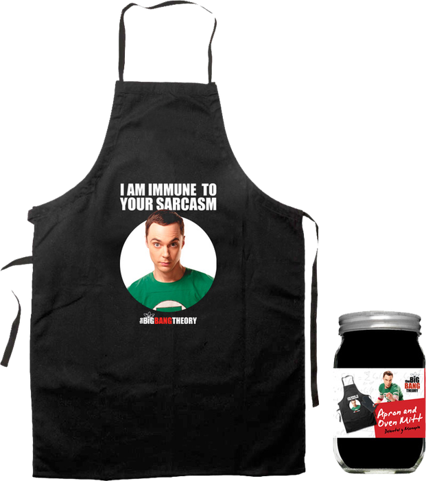 The Big Bang Theory - Sheldon Apron & Oven Mit Set - Ozzie Collectables