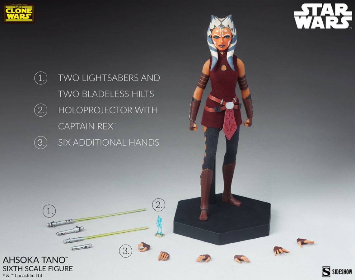 Star Wars: The Clone Wars - Ahsoka Tano 1:6 Scale Action Figure