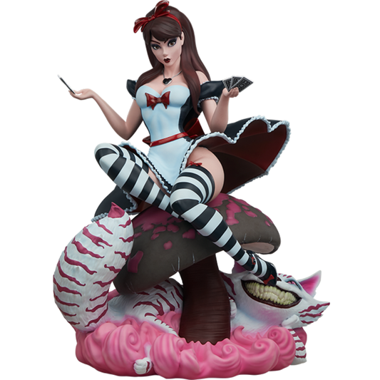 Fairytale Fantasies - Alice in Wonderland Game of Hearts Statue