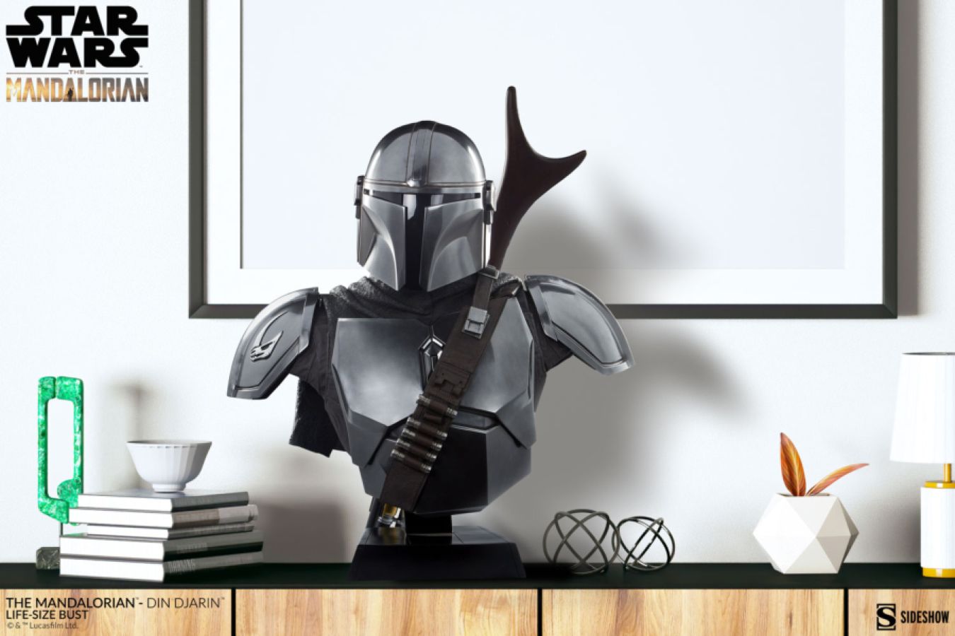 Star Wars: The Mandalorian - Din Djarin Life Size 1:1 Scale Bust