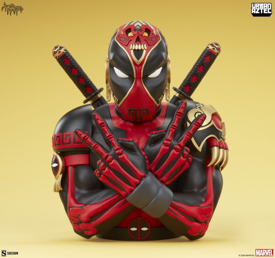 Deadpool - Aztec Designer Bust by Jesse Hernandez