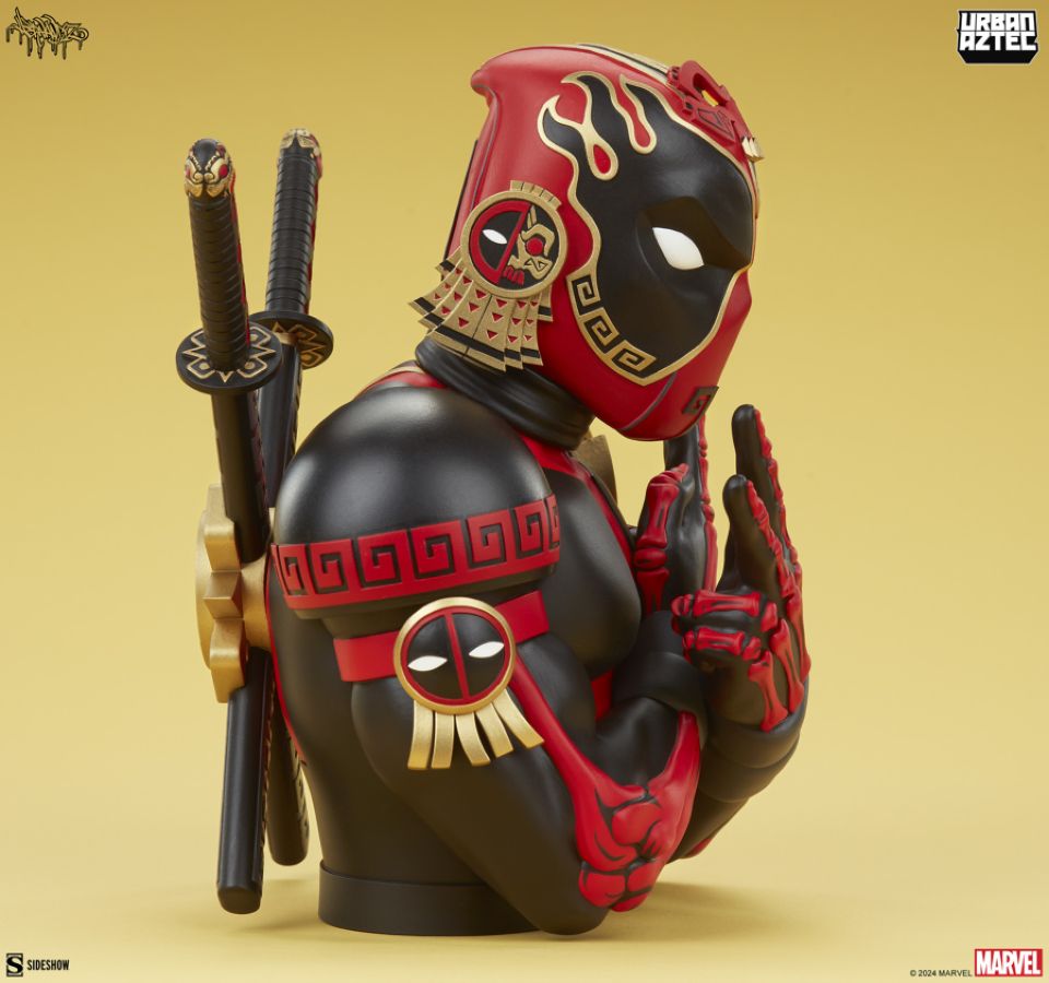 Deadpool - Aztec Designer Bust by Jesse Hernandez