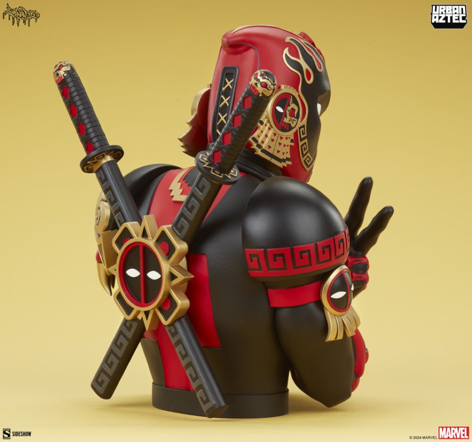 Deadpool - Aztec Designer Bust by Jesse Hernandez