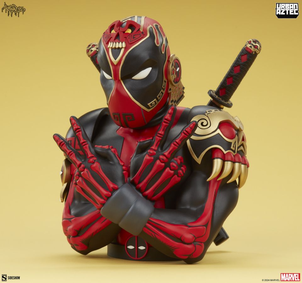 Deadpool - Aztec Designer Bust by Jesse Hernandez