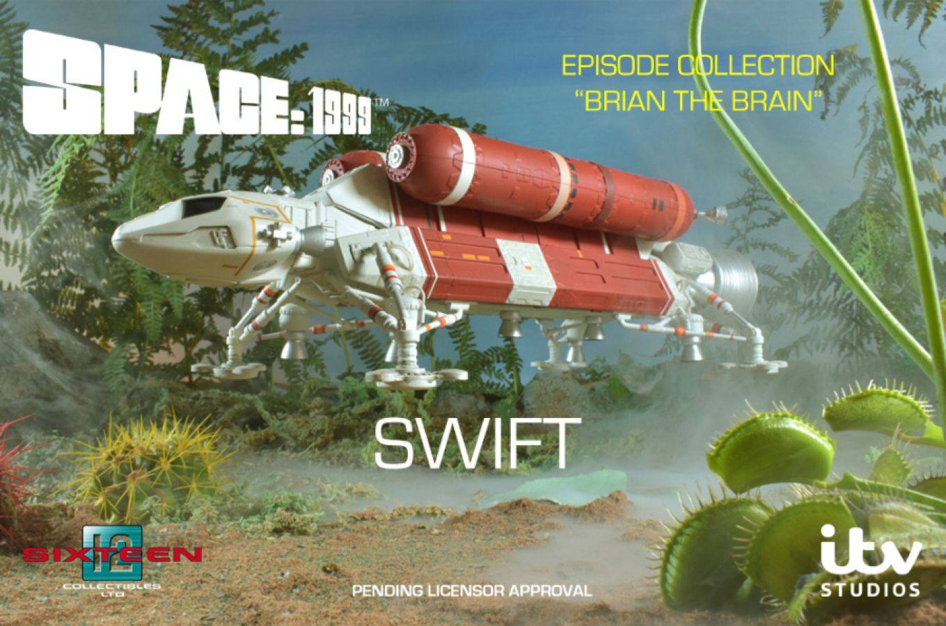 Space 1999 - SWIFT Spaceship with Launch Platform Diecast