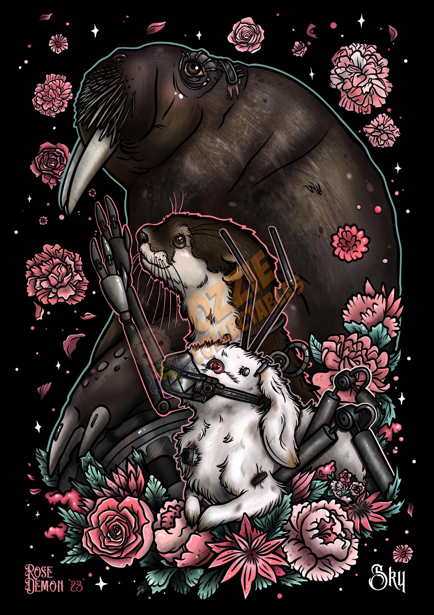 SKY - RoseDemon Art Print Poster