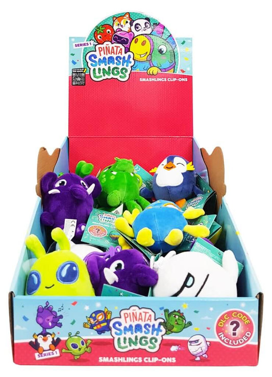 PIÑATA SMASHLINGS Clip-On Plush 18pc CDU