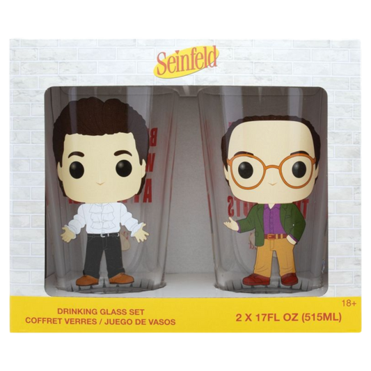 Seinfeld - Jerry & George Pop! Glass Set 2-pack