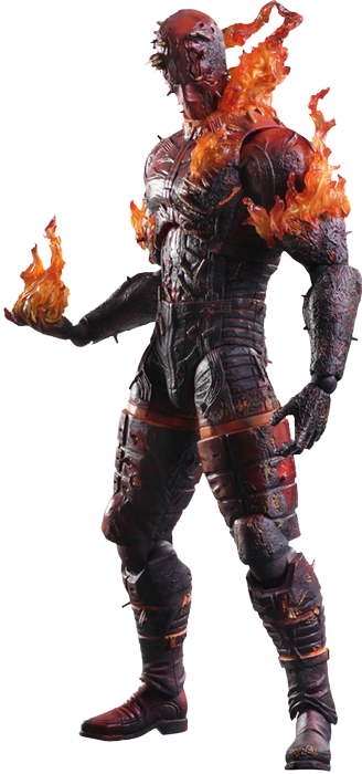 Metal Gear Solid V - Man on Fire Play Arts Action Figure - Ozzie Collectables
