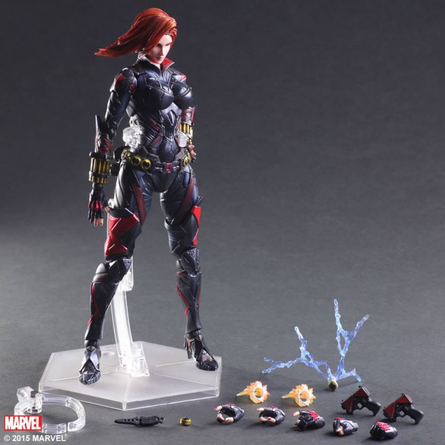 Avengers - Black Widow Play Arts Action Figure - Ozzie Collectables