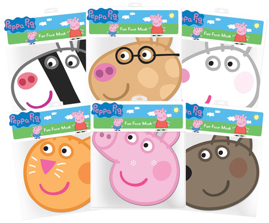 Peppa Pig - Peppa & Friends Masks 6-Pack - Ozzie Collectables