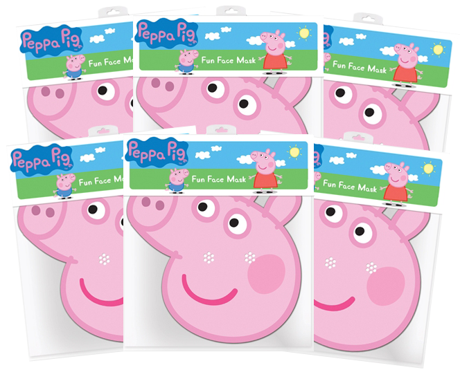 Peppa Pig - Peppa Pig Cardboard Masks 6-Pack - Ozzie Collectables