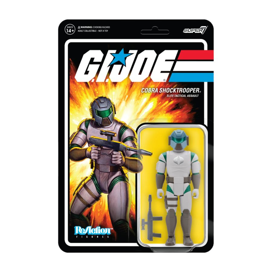G.I. Joe - Cobra Shocktrooper Green ReAction 3.75" Action Figure