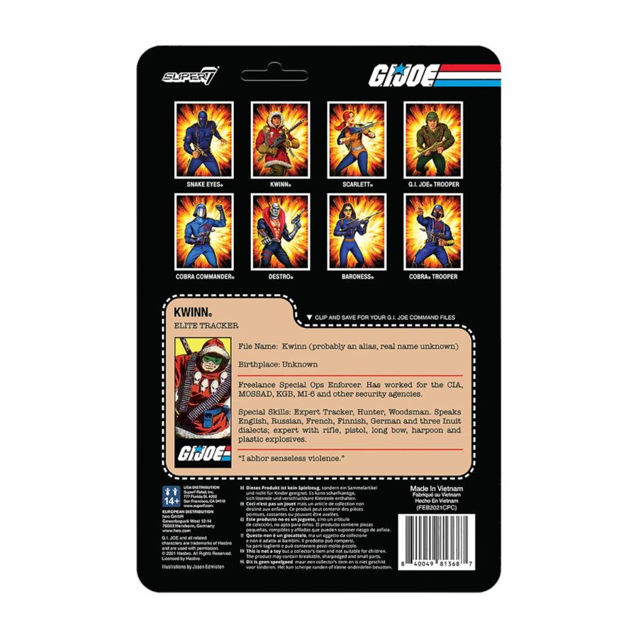 G.I. Joe - Kwinn ReAction 3.75" Action Figure