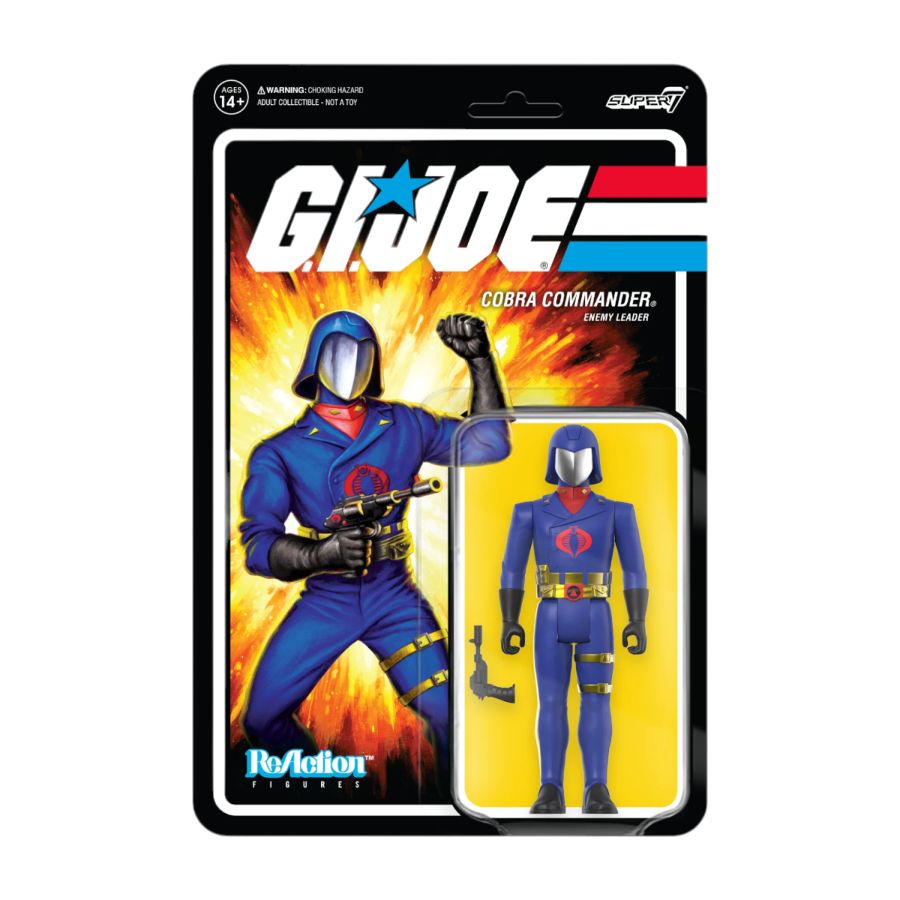 G.I. Joe - Cobra Commander (Toy Colors) ReAction 3.75" Action Figure