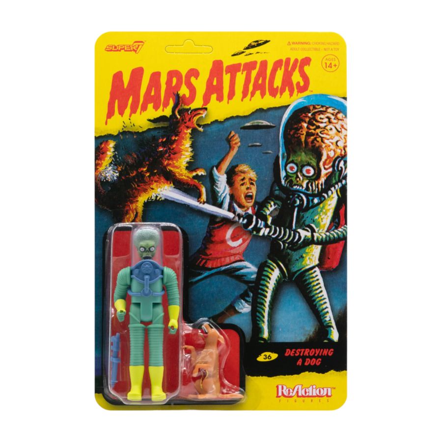 Mars Attacks - Destroying a Dog ReAction 3.75" Action Figure