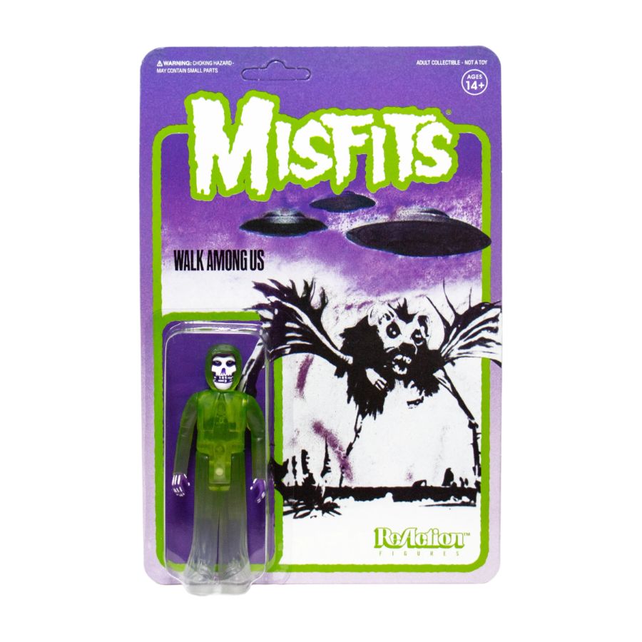 Misfits - The Fiend Walk Among Us Translucent Green ReAction 3.75" Action Figure