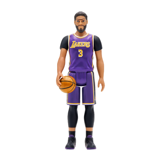 NBA - Anthony Davis LA Lakers Purple Statement Supersports ReAction 3.75" Action Figure