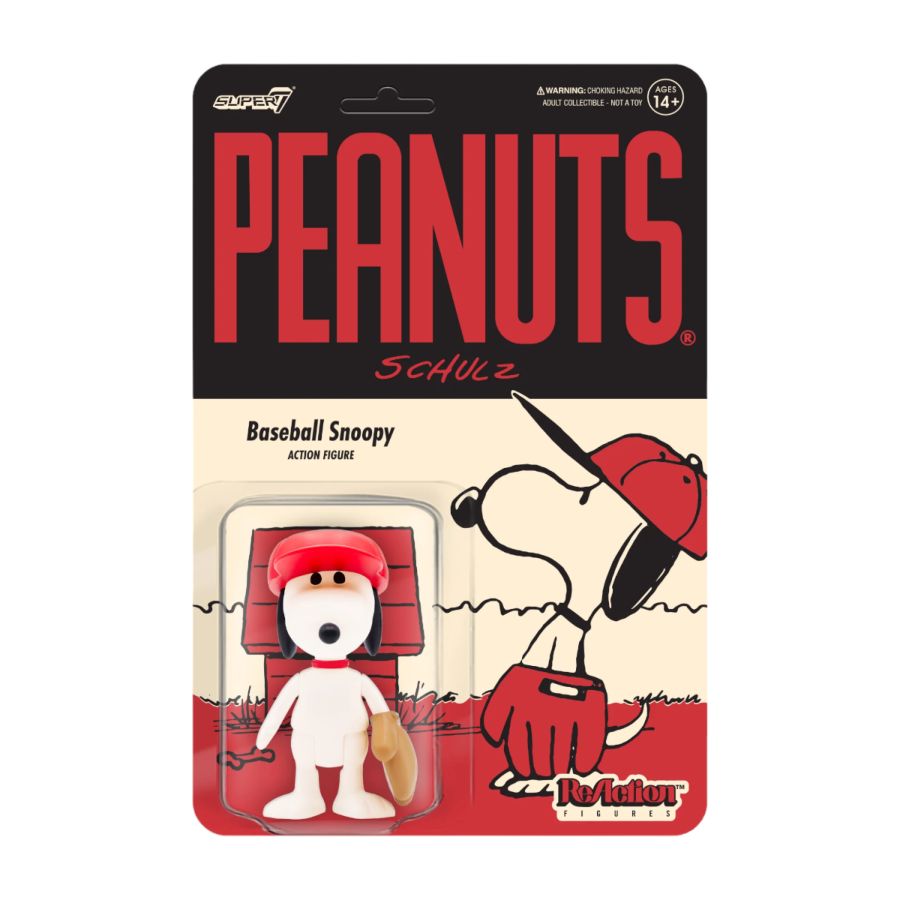 Peanuts - Baseball Snoopy ReAction 3.75" Action Figure