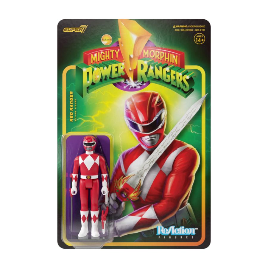 Power Rangers - Red Ranger ReAction 3.75" Action Figure