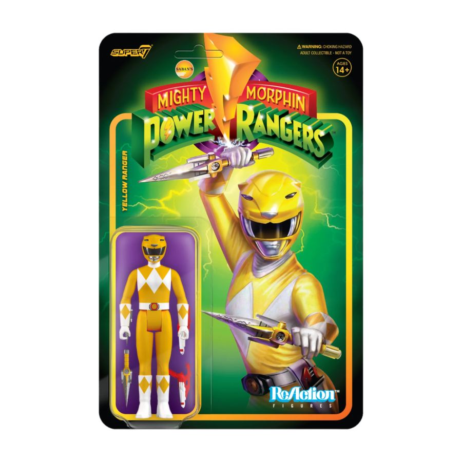 Power Rangers - Yellow Ranger ReAction 3.75" Action Figure
