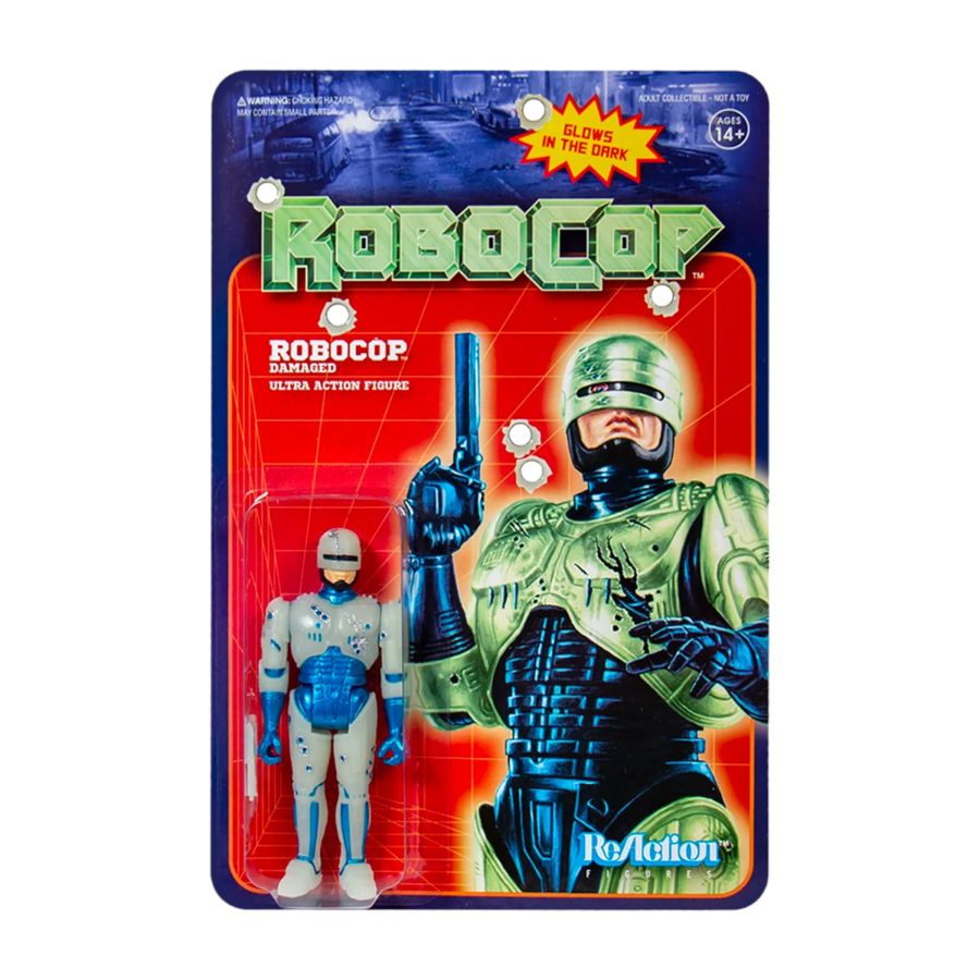 RoboCop (1987) - RoboCop Battle Damaged Glow in the Dark ReAction 3.75" Action Figure