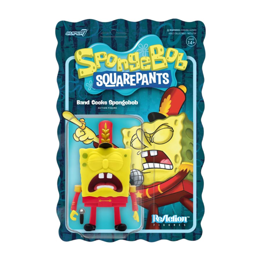 SpongeBob SquarePants - Band Geeks SpongeBob ReAction 3.75" Action Figure