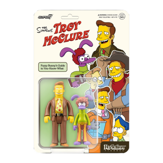 The Simpsons - Troy McClure (Fuzzy Bunny's Guide to You-Know-What) Reaction 3.75" Figure