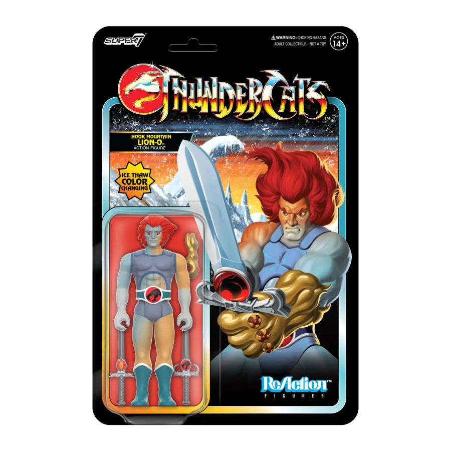 The Thundercats - Hook Mountain Lion-O (Ice Thaw Color Change) Reaction 3.75" Figure