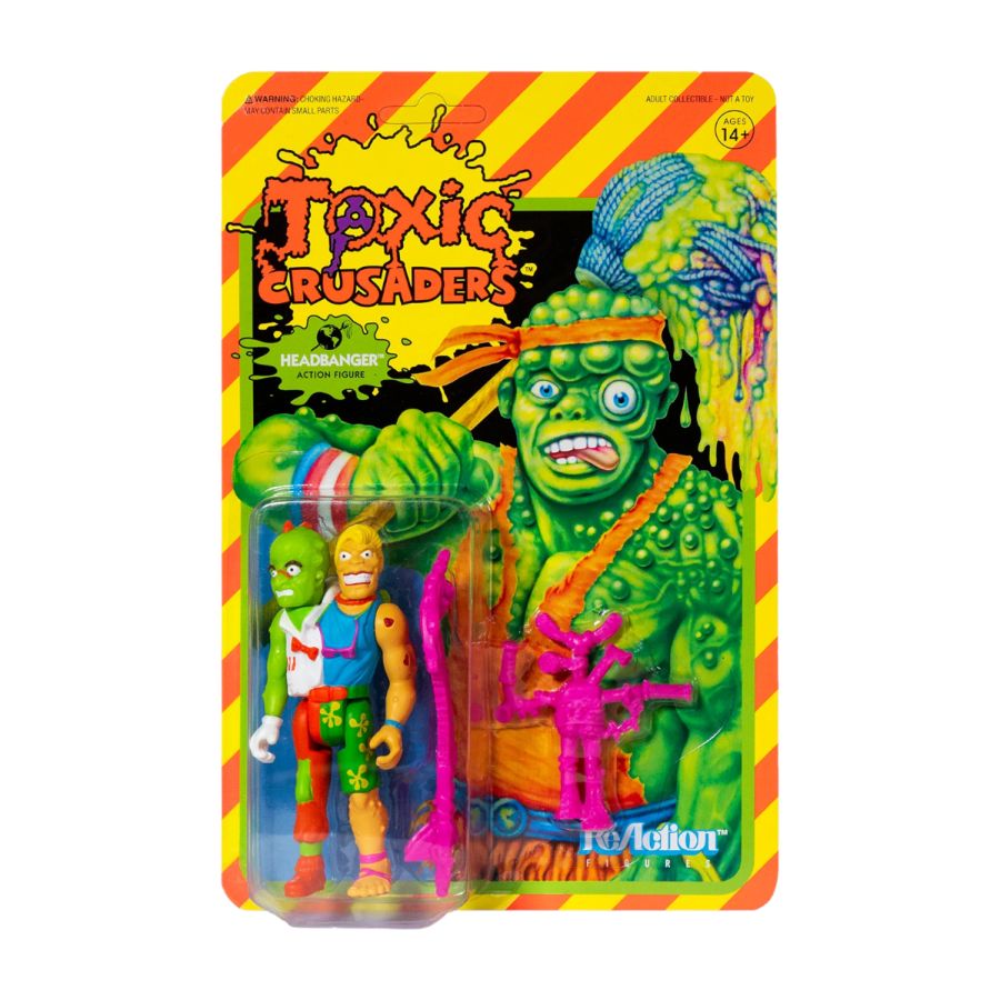 Toxic Crusaders - Headbanger ReAction 3.75" Action Figure