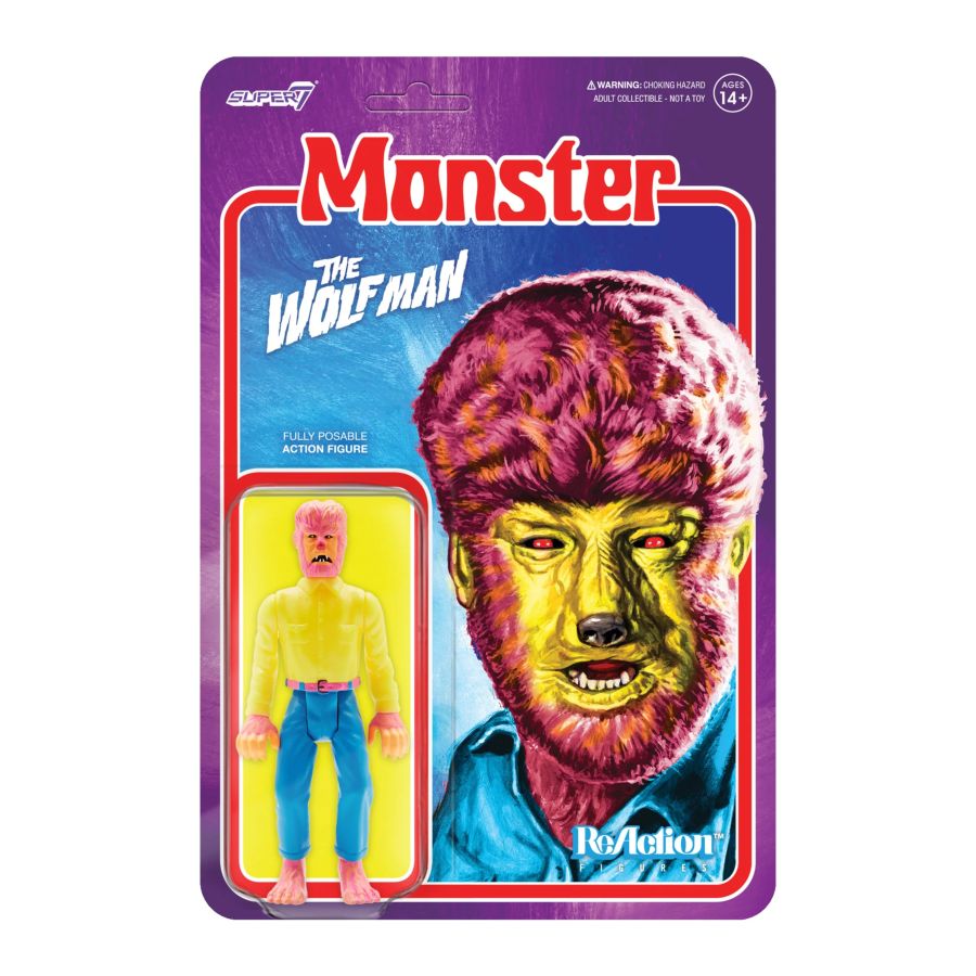 Universal Monsters - The Wolf Man (Costume Colors) Reaction 3.75" Figure