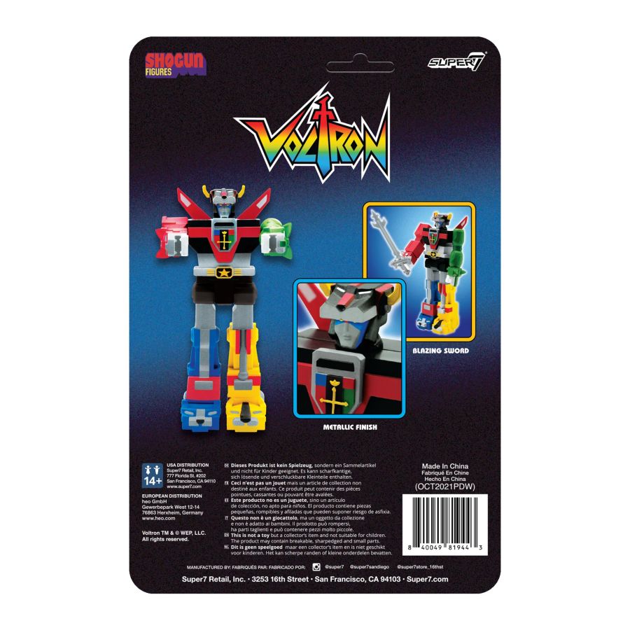 Voltron - Voltron (Shogun) Reaction 3.75" Figure