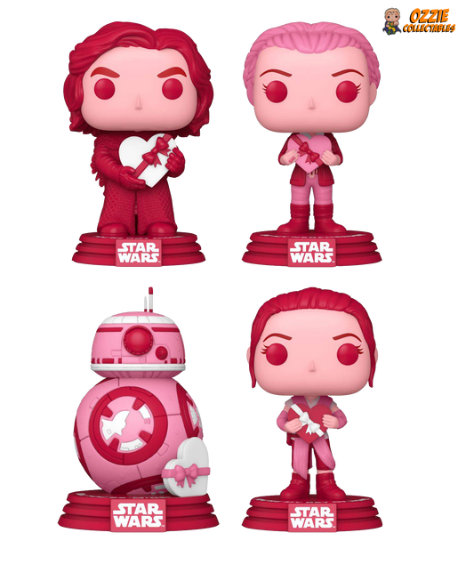 Star Wars Valentines 2022 Bundle - 4 POP! Vinyls