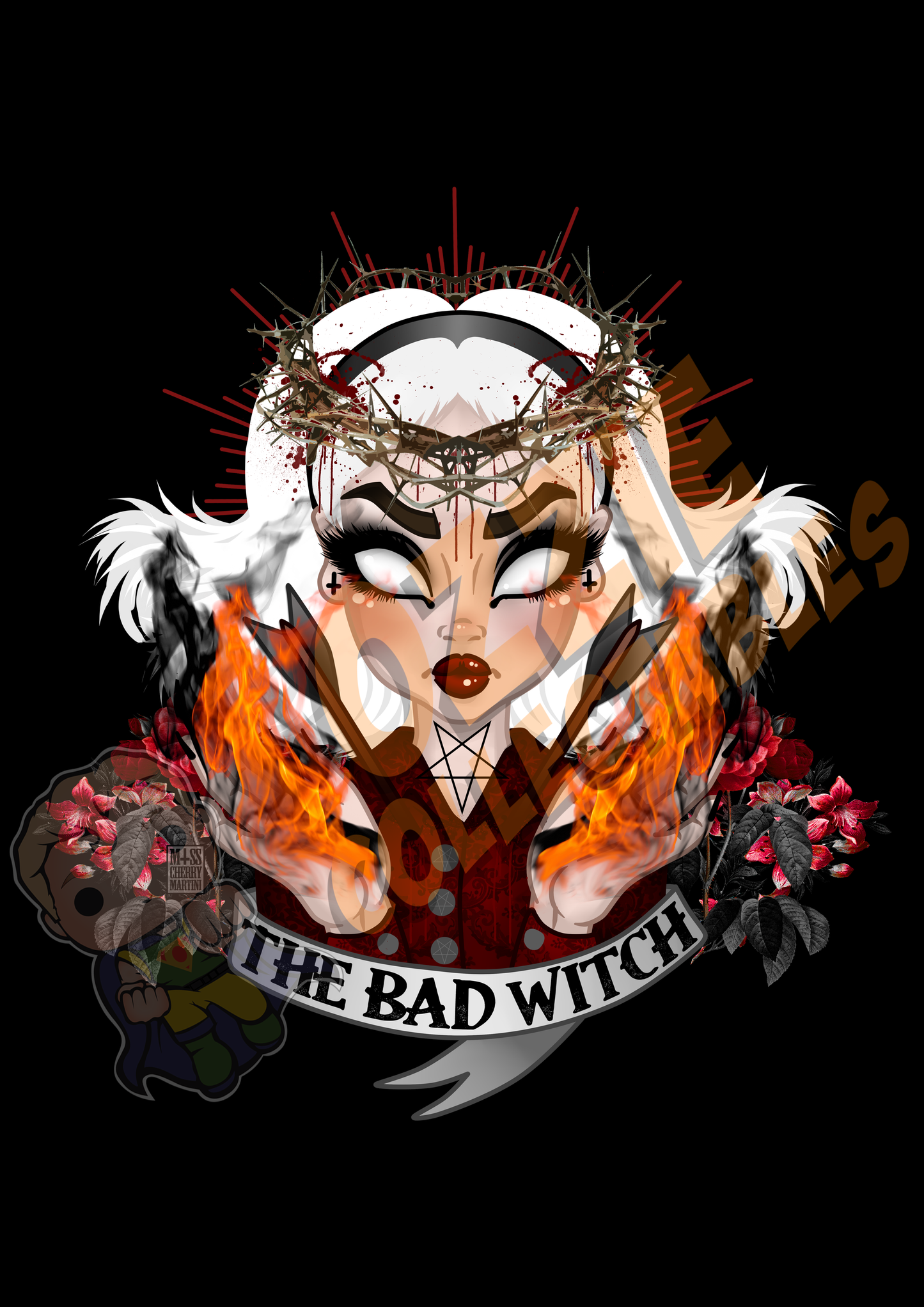 The Chilling Adventures - Sabrina Bad Witch - Rose Demon Art Print Poster