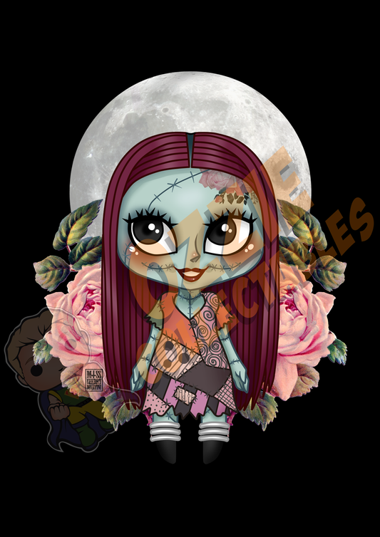 Disney's The Nightmare Before Christmas - Chibi Sally - Rose Demon Art Print Poster