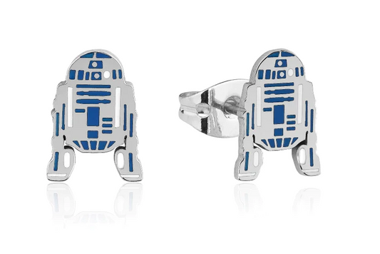 ECC R2-D2 Enamel Stud Earrings