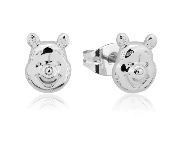 Winnie the Pooh Stud Earrings - Silver