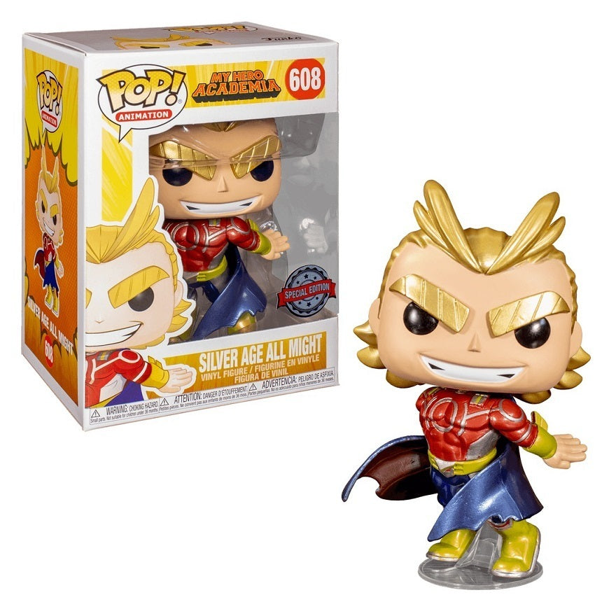 My Hero Academia - Silver Age All Might Metallic US Exclusive Pop! Vinyl #608